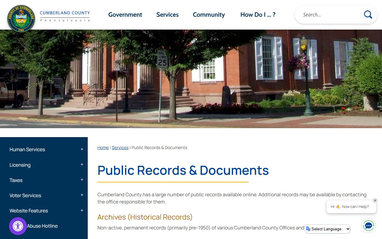 Cumberland County family court records