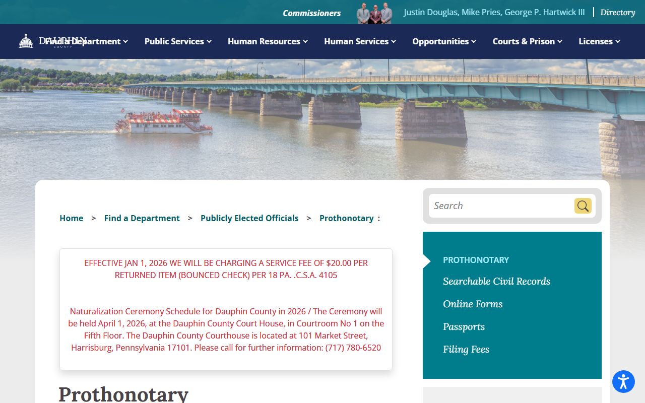 Dauphin County family court records