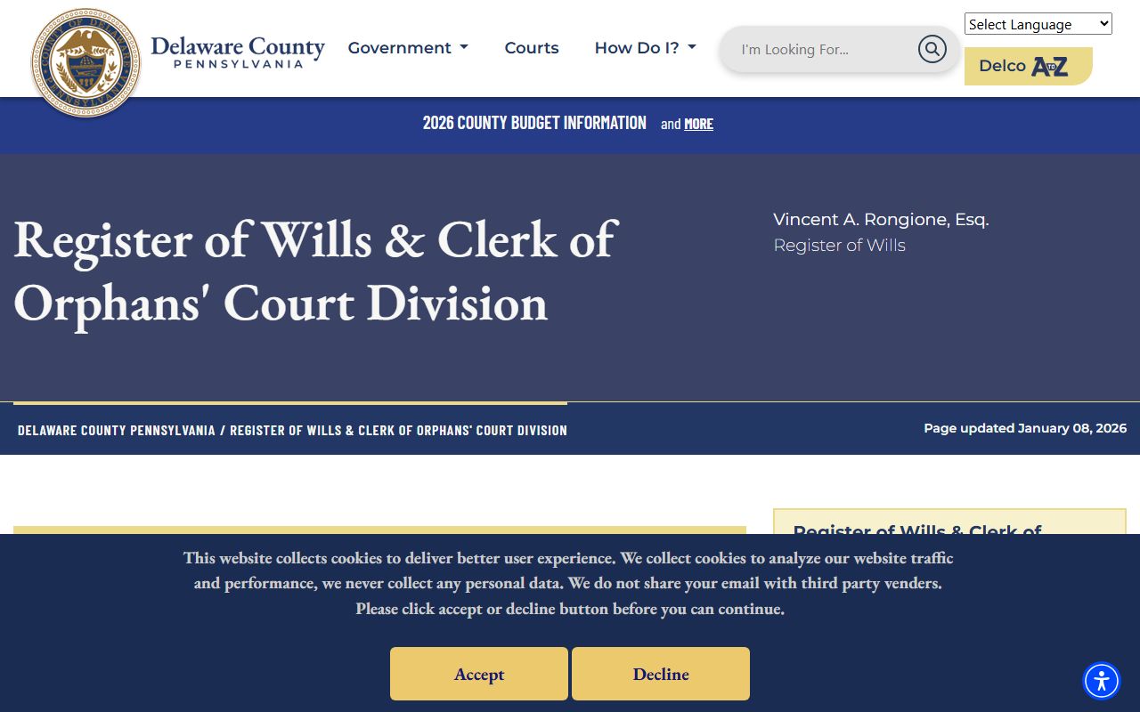 Delaware County family court records