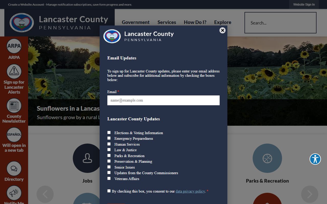 Lancaster County family court records county government