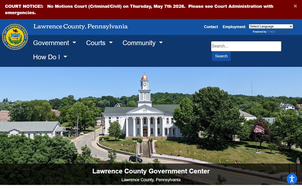 Lawrence County family court records government website