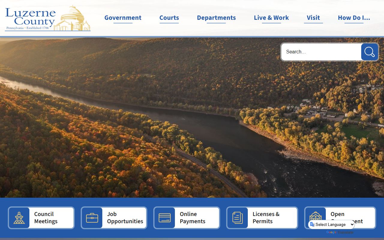 Luzerne County family court records - county government website