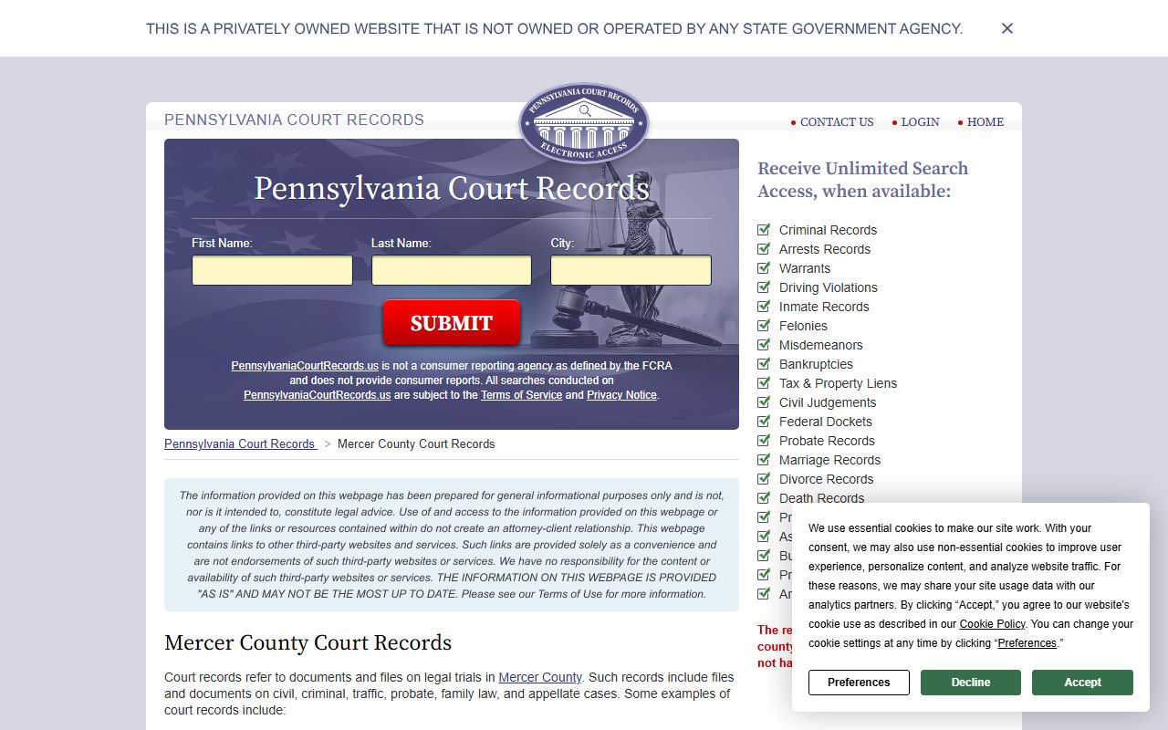 Mercer County family court records - court records search