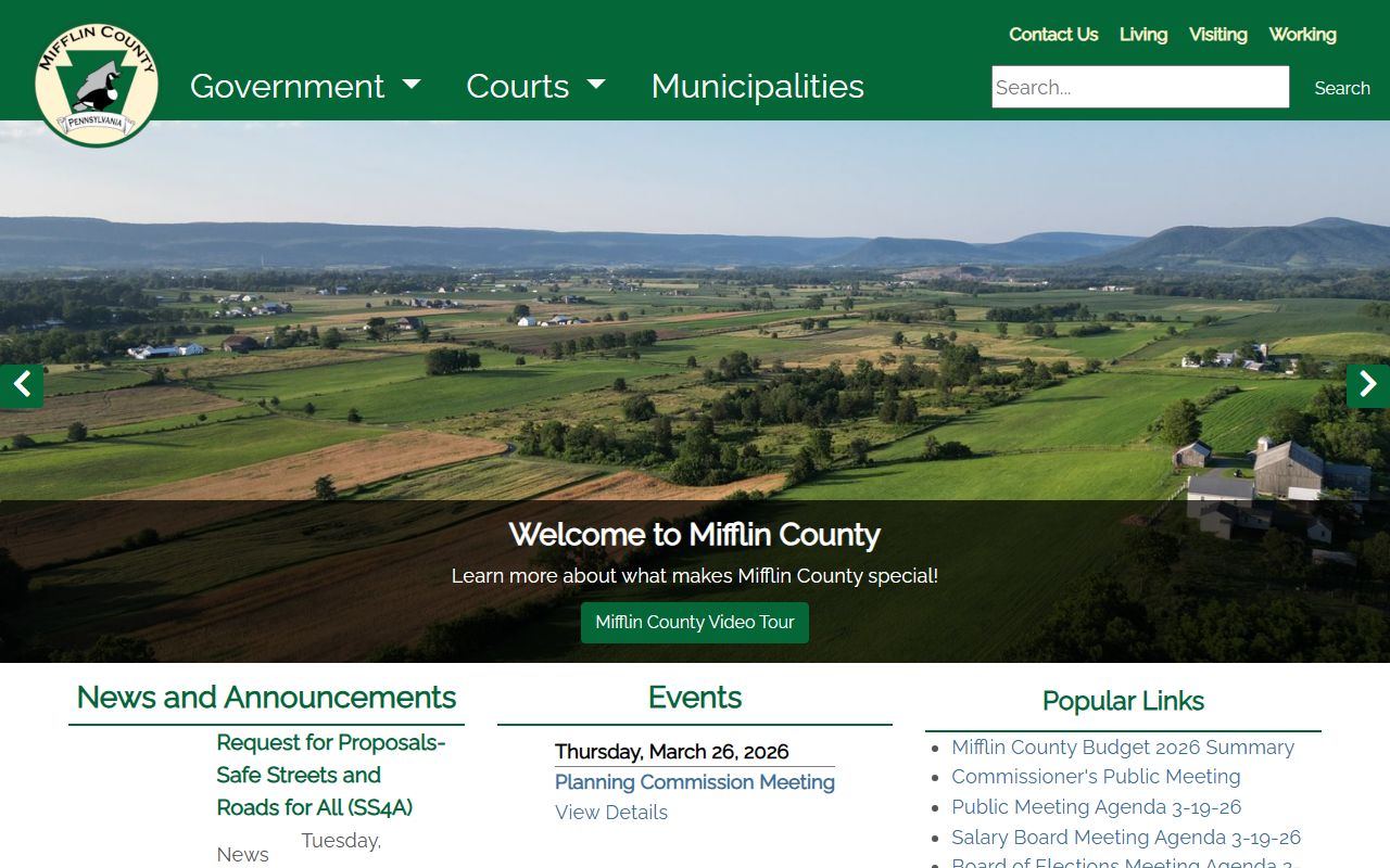 Mifflin County family court records - county government website
