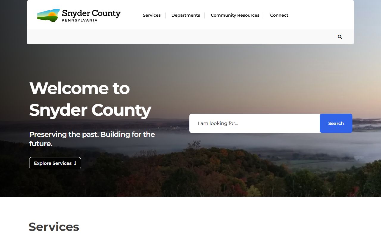 Snyder County family court records government portal