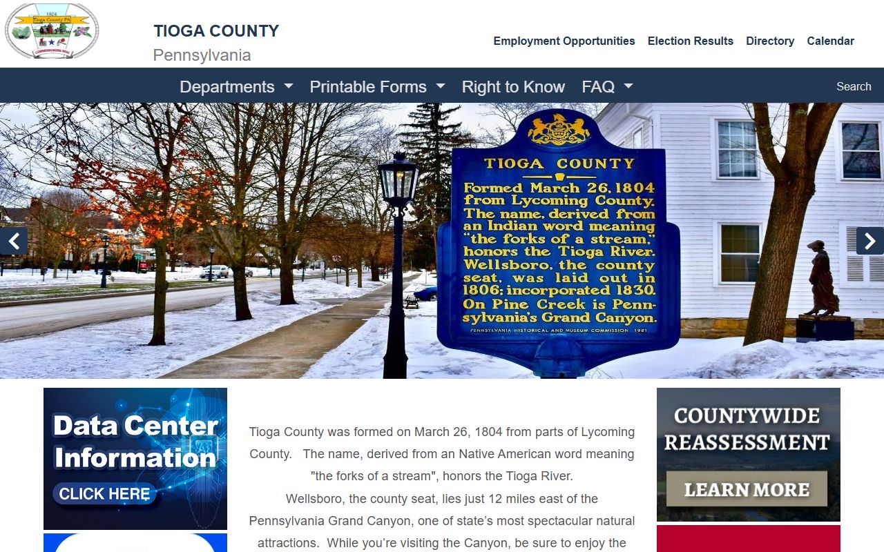 Tioga County family court records government portal