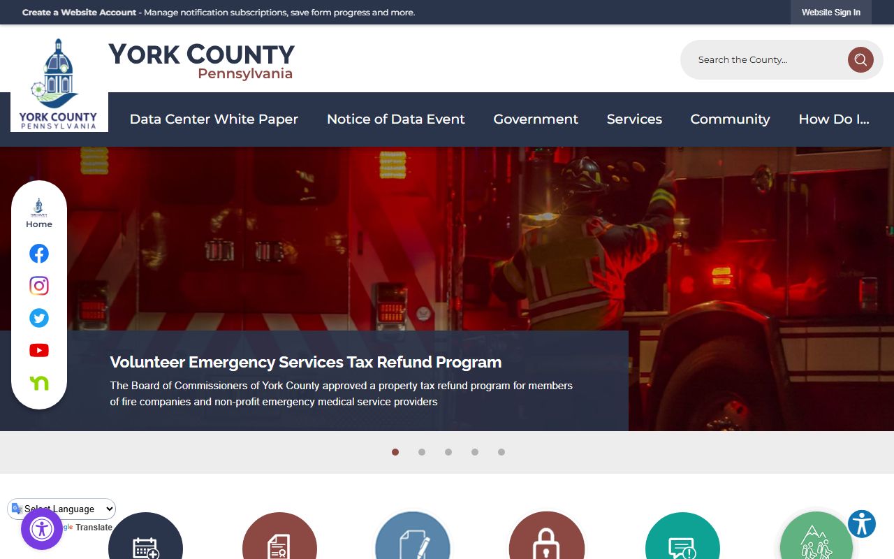 York County family court records government portal